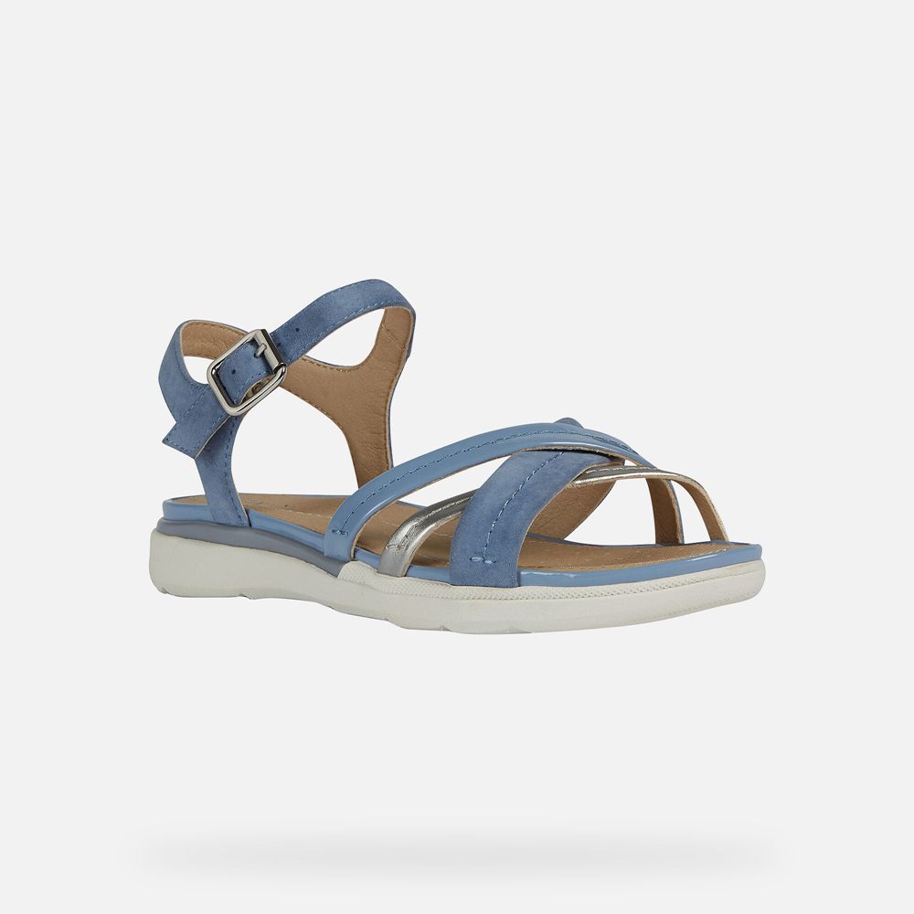 Sandalias Geox Senhora Azuis - Hiver - EPDKO6423